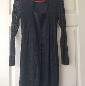 Jennifer Lopez Petite Mock Neck Dress